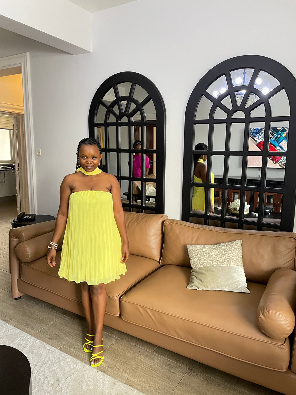 Pleated dress size 10 - 12