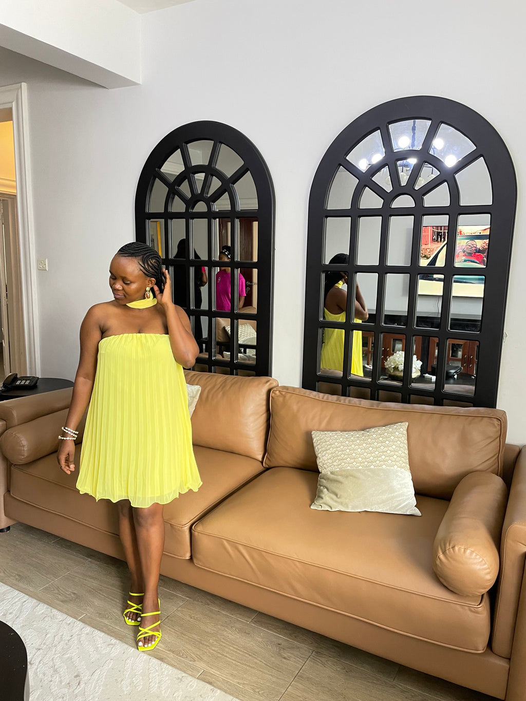 Pleated dress size 10 - 12